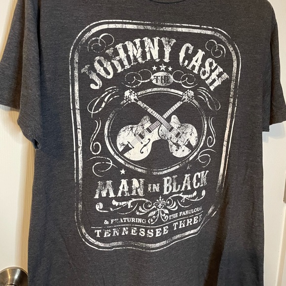 Zion Rootswear Johnny Cash ‘Man in Black’ tee szXL - Picture 2 of 4